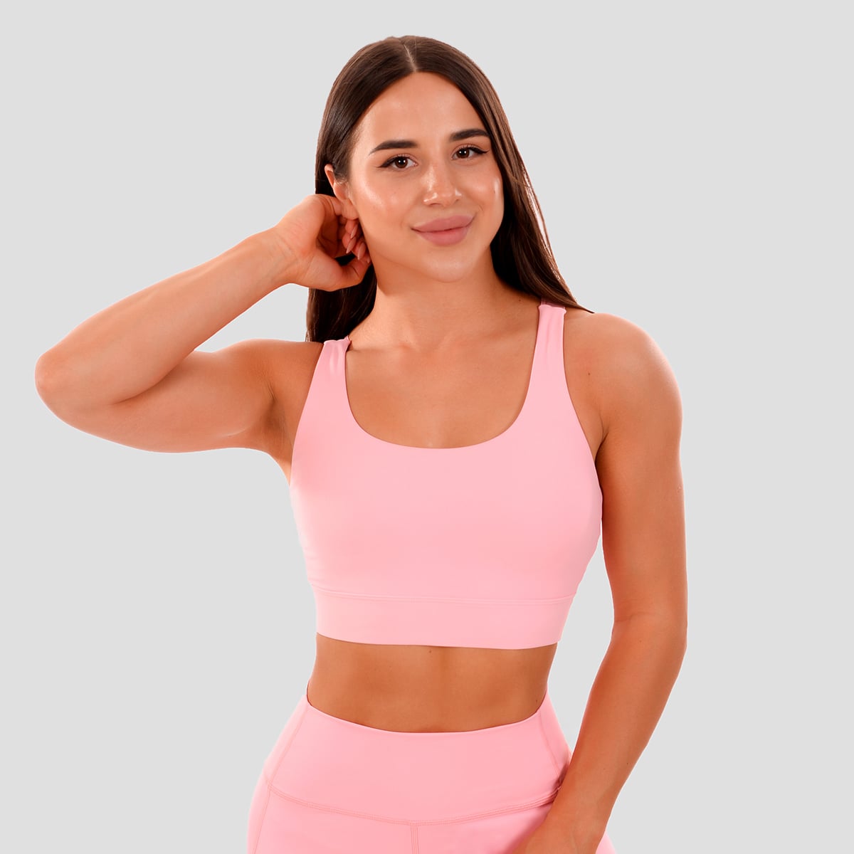 Αθλητικό Μπουστάκι Cut-Out Pink – GymBeam