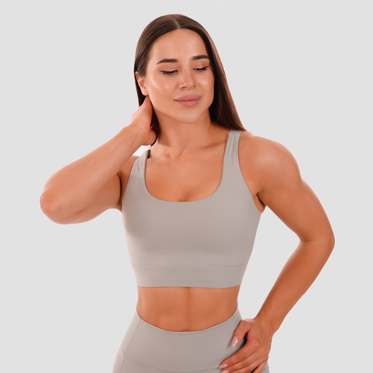 Αθλητικό Μπουστάκι Cut-Out Grey – GymBeam