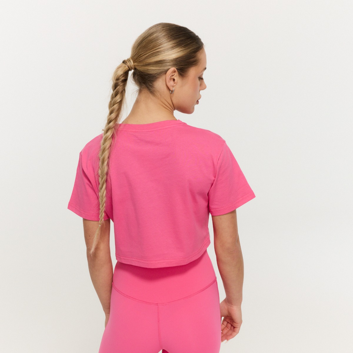 Γυναικείο T-Shirt Limitless Cropped Dragonfruit - GymBeam
