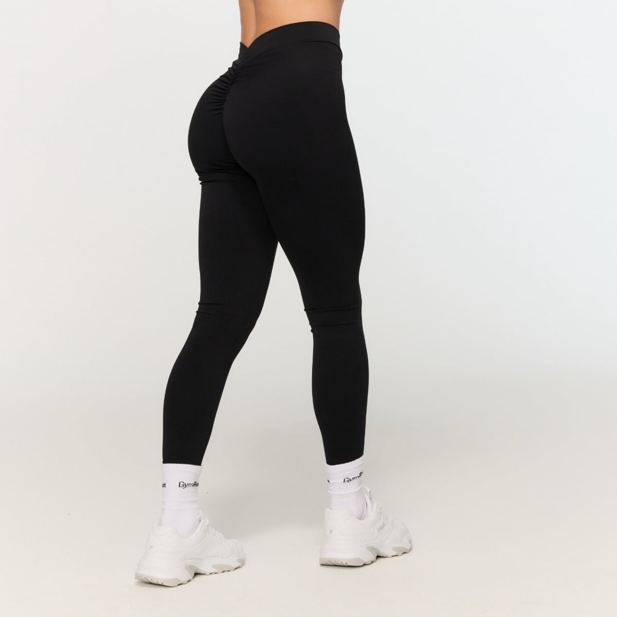 Women‘s Fierce V-back Leggings Black - GymBeam