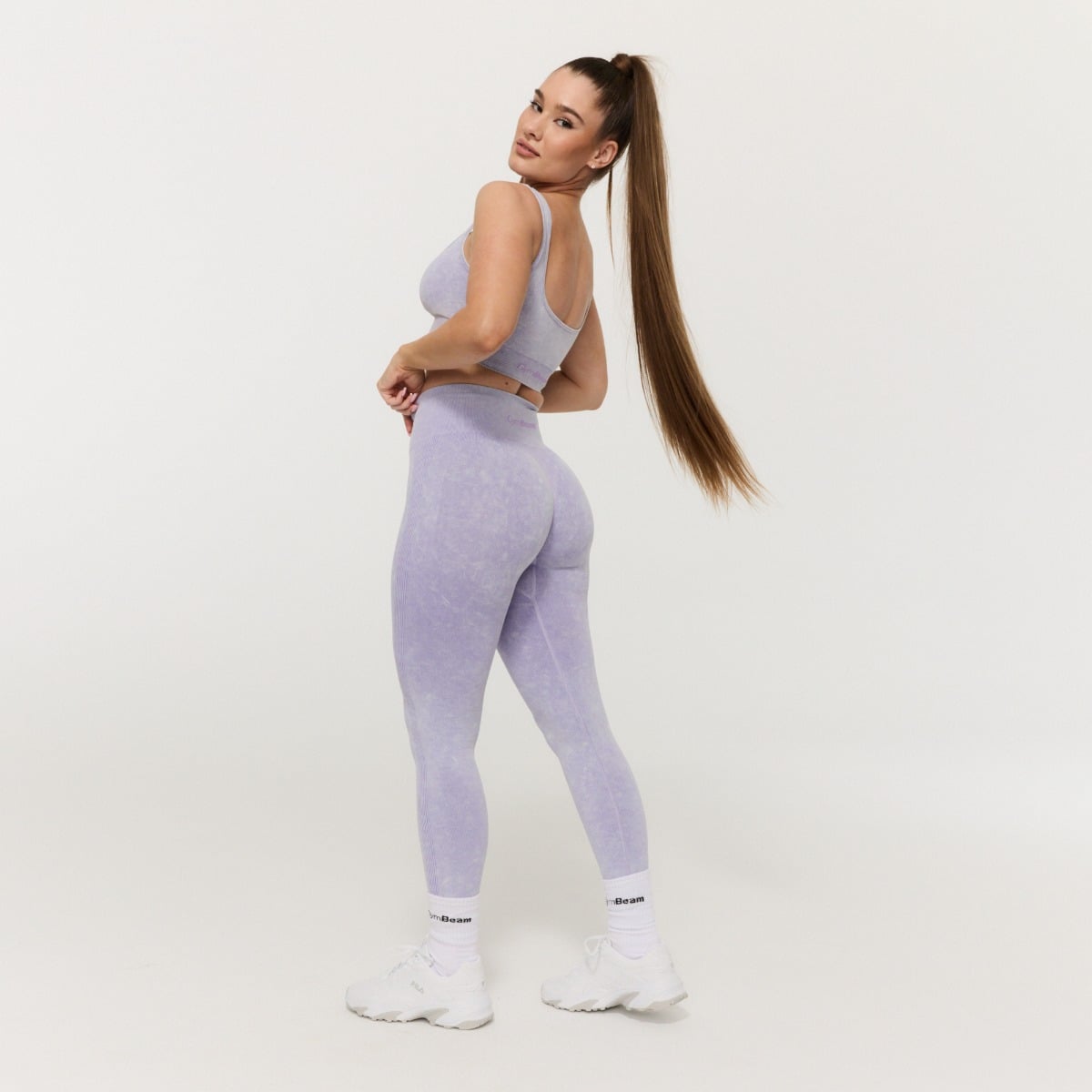 Γυναικείο κολάν Lift Seamless Violet - GymBeam