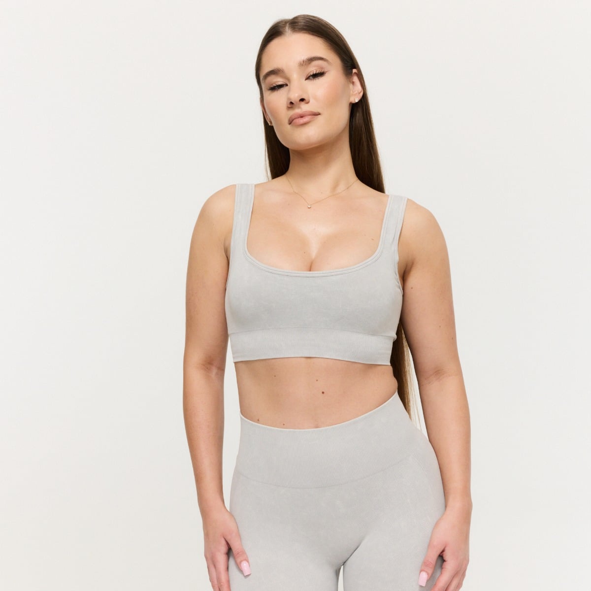 Lift Seamless Sports Bra Grey - GymBeam