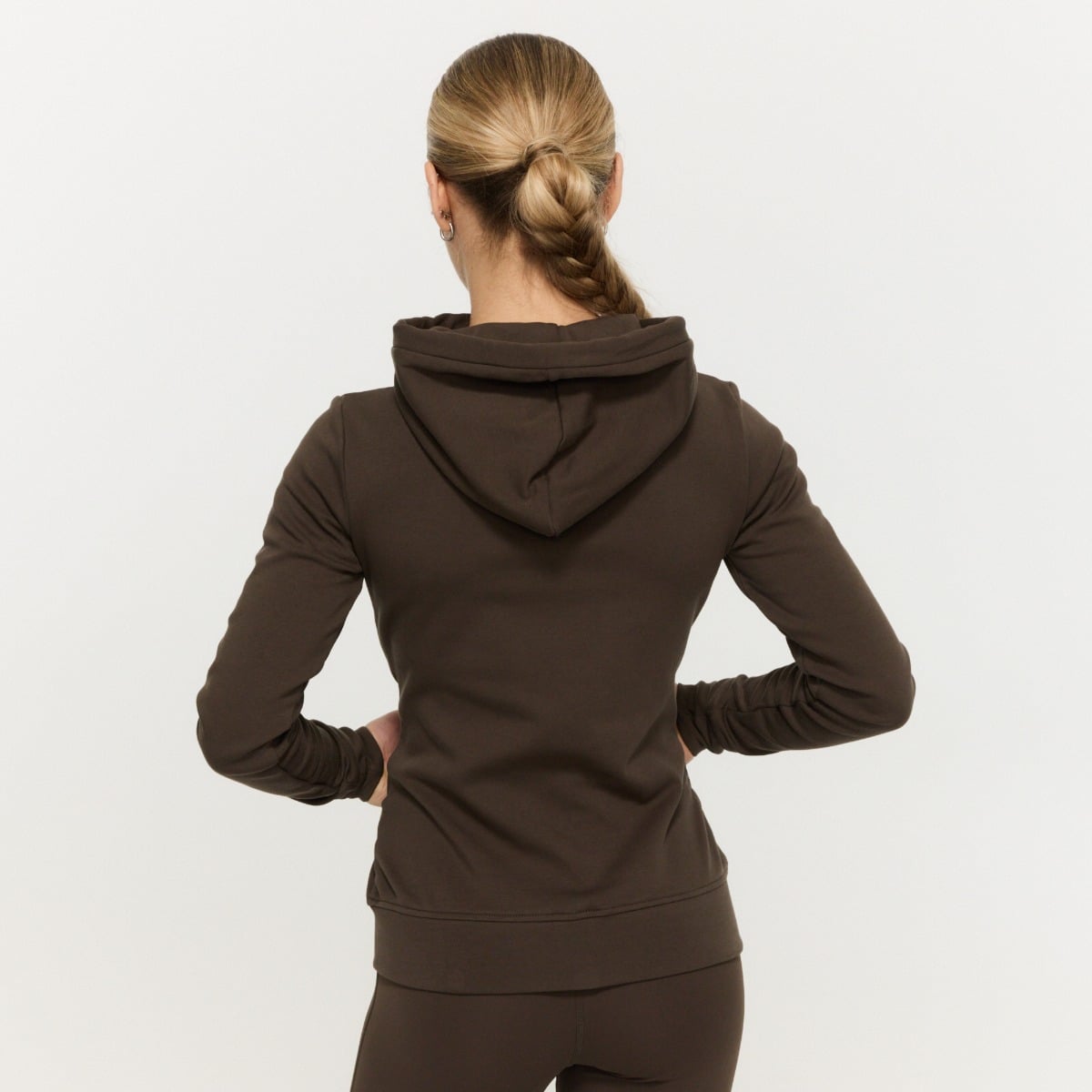 Γυναικείο Limitless Zip Up Hoodie Espresso - GymBeam