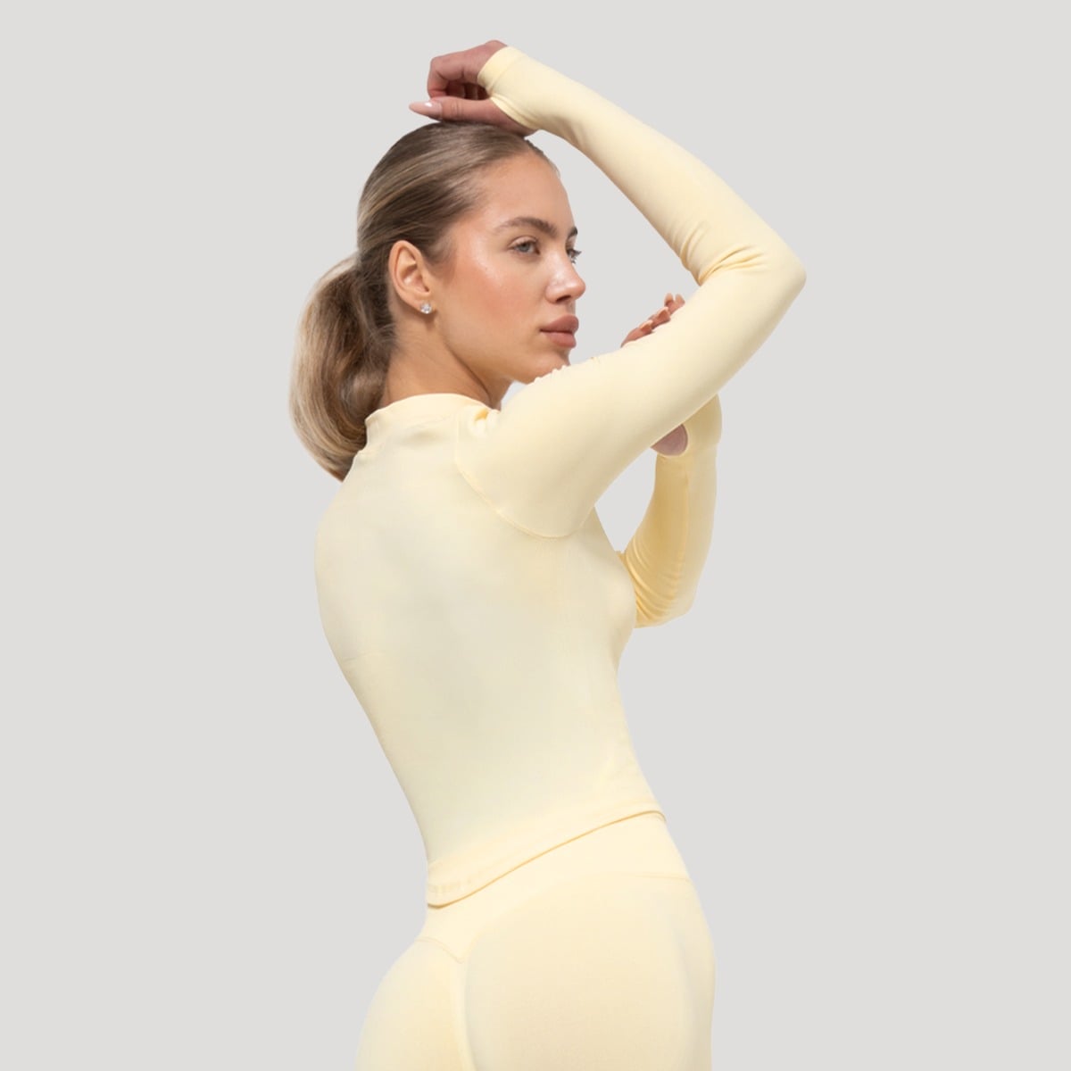 Women‘s Luma Sports Top Butter Yellow - GymBeam