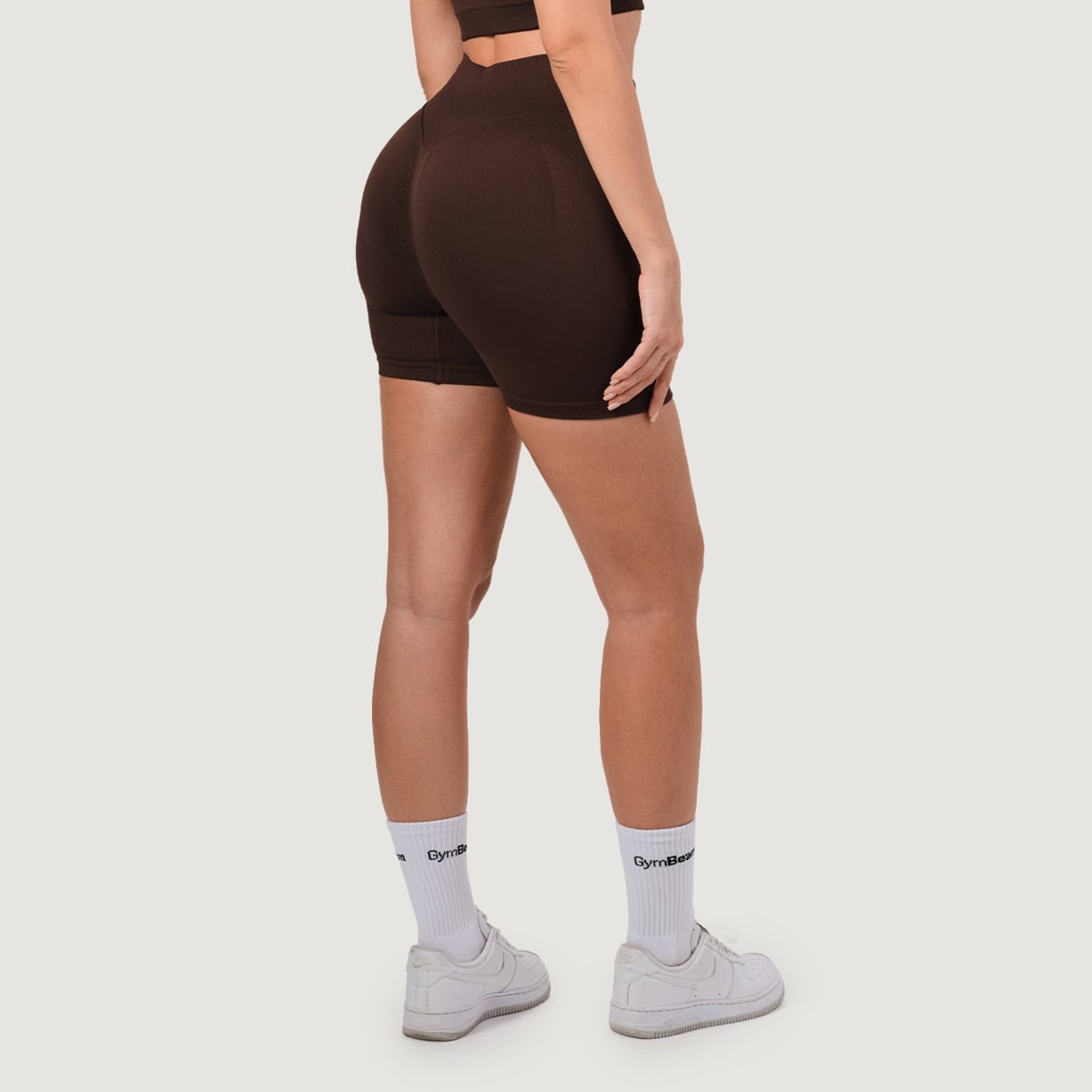 Women‘s NEO Seamless Shorts Mocha - GymBeam