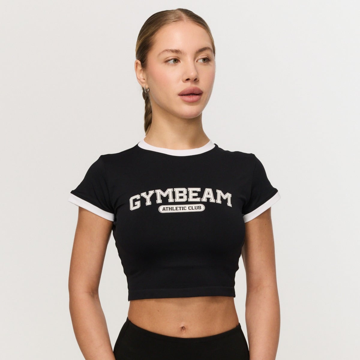 Γυναικείο T-Shirt Varsity Black - GymBeam