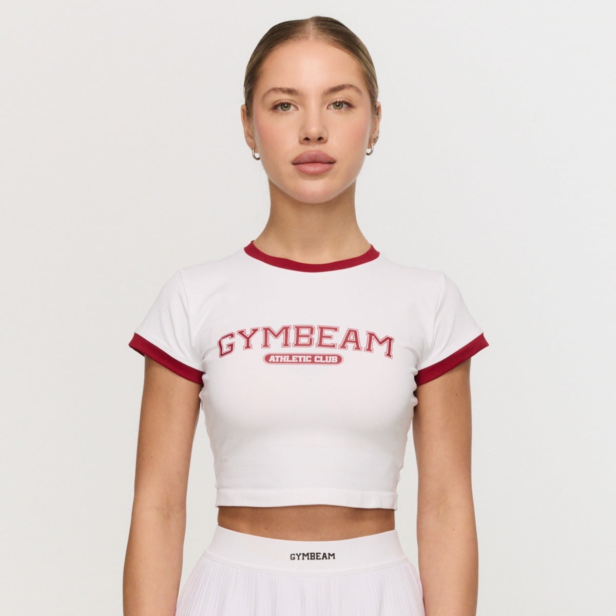 Γυναικείο T-Shirt Varsity White - GymBeam