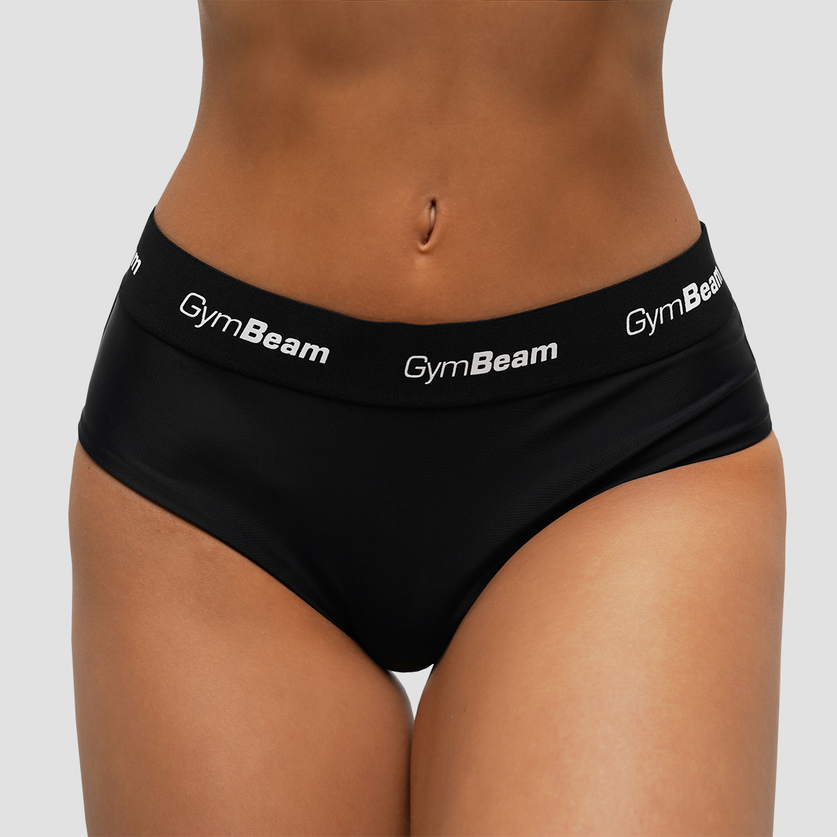 Sporty Bikini Bottoms Black - GymBeam