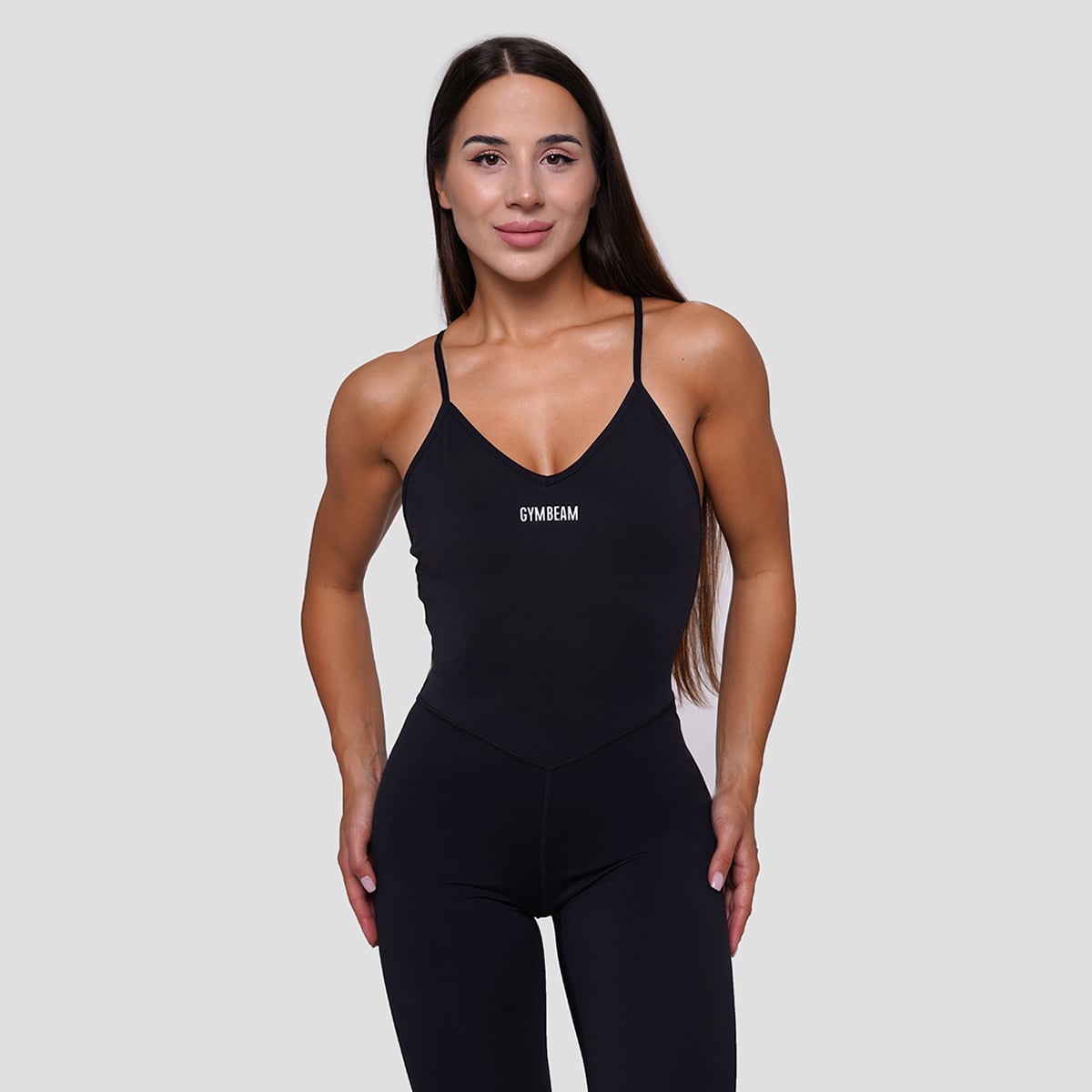 Γυναικεία ολόσωμη φόρμα FIT Black - GymBeam