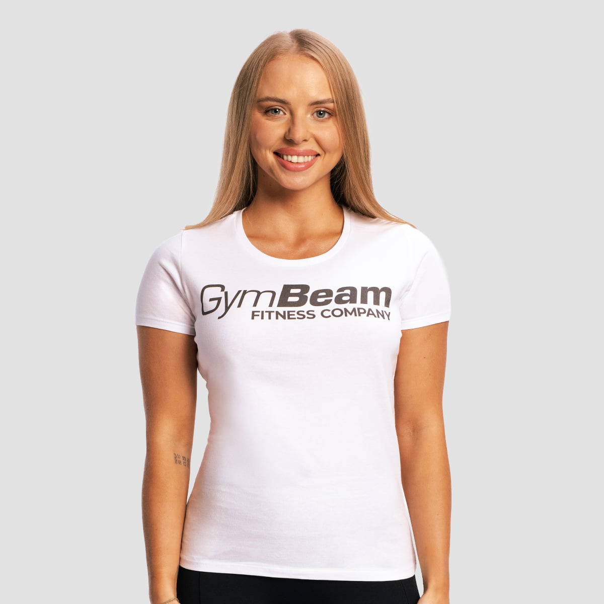 Γυναικείο Fitness White T-Shirt - GymBeam