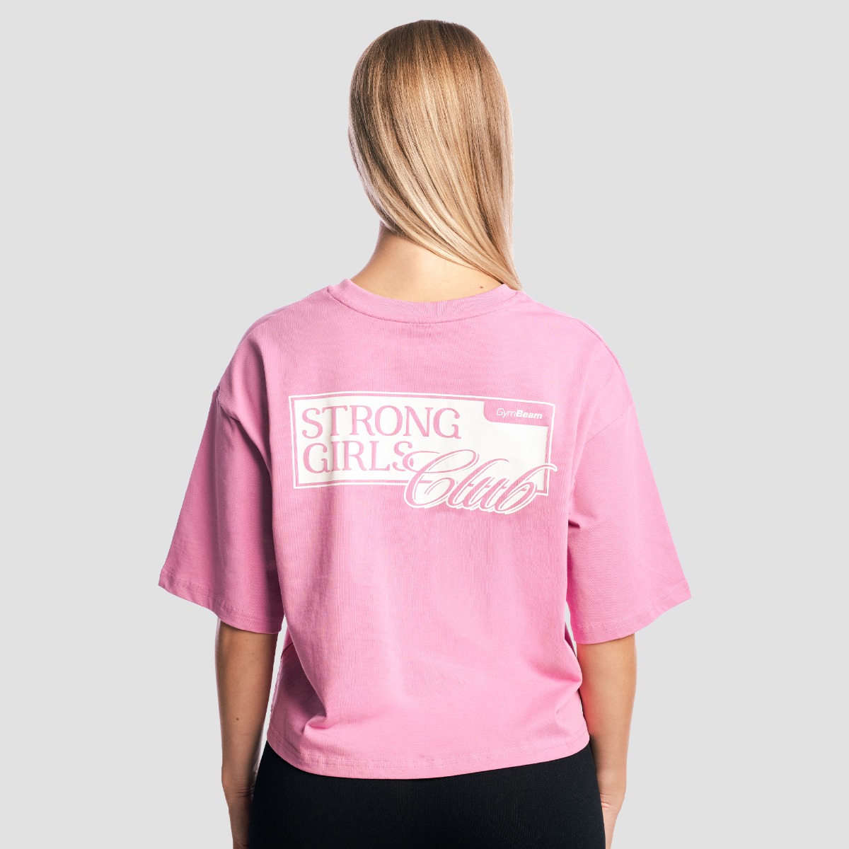 Γυναικείο Boxy T-shirt Girls Club Pink - GymBeam