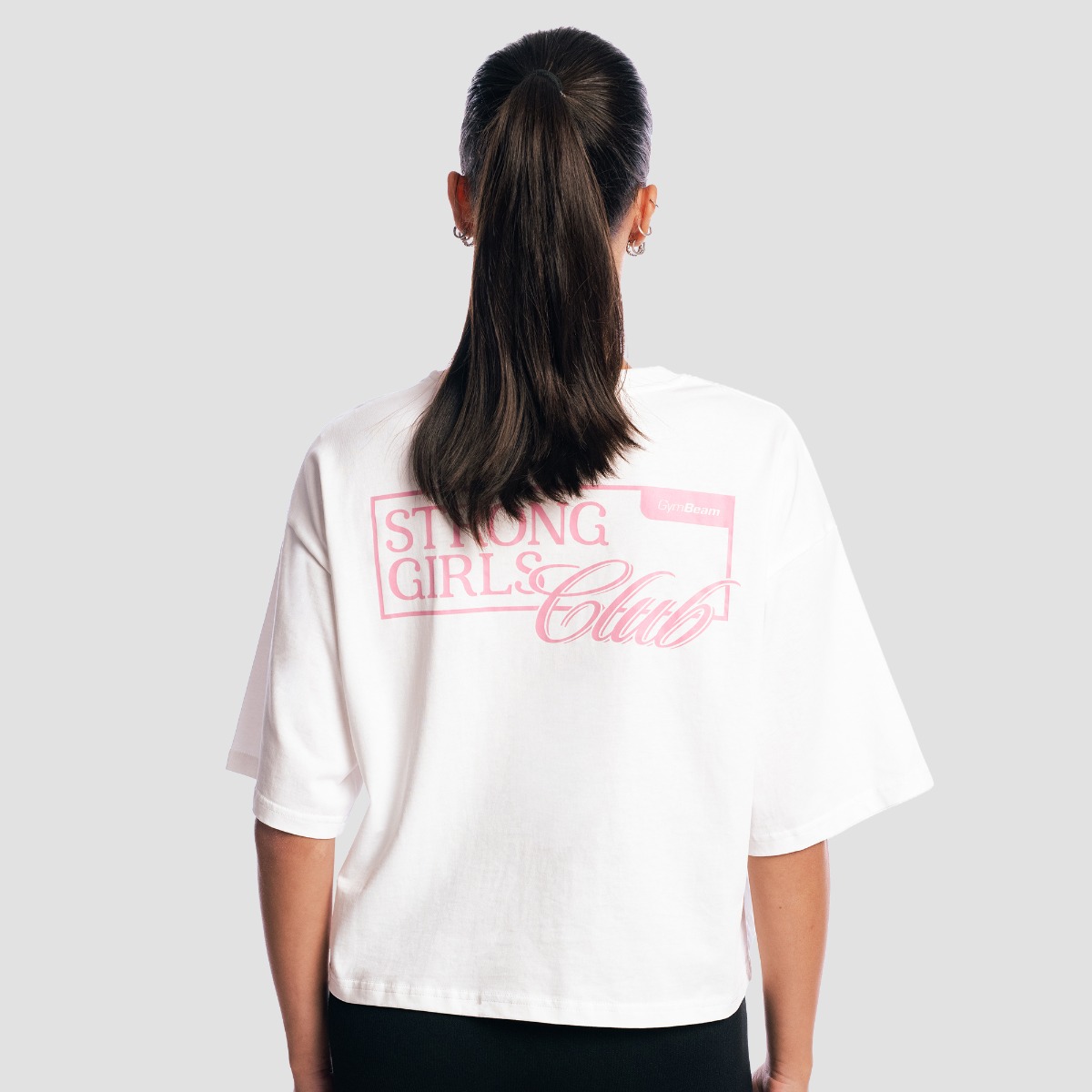 Γυναικείο Boxy T-shirt Girls Club White - GymBeam