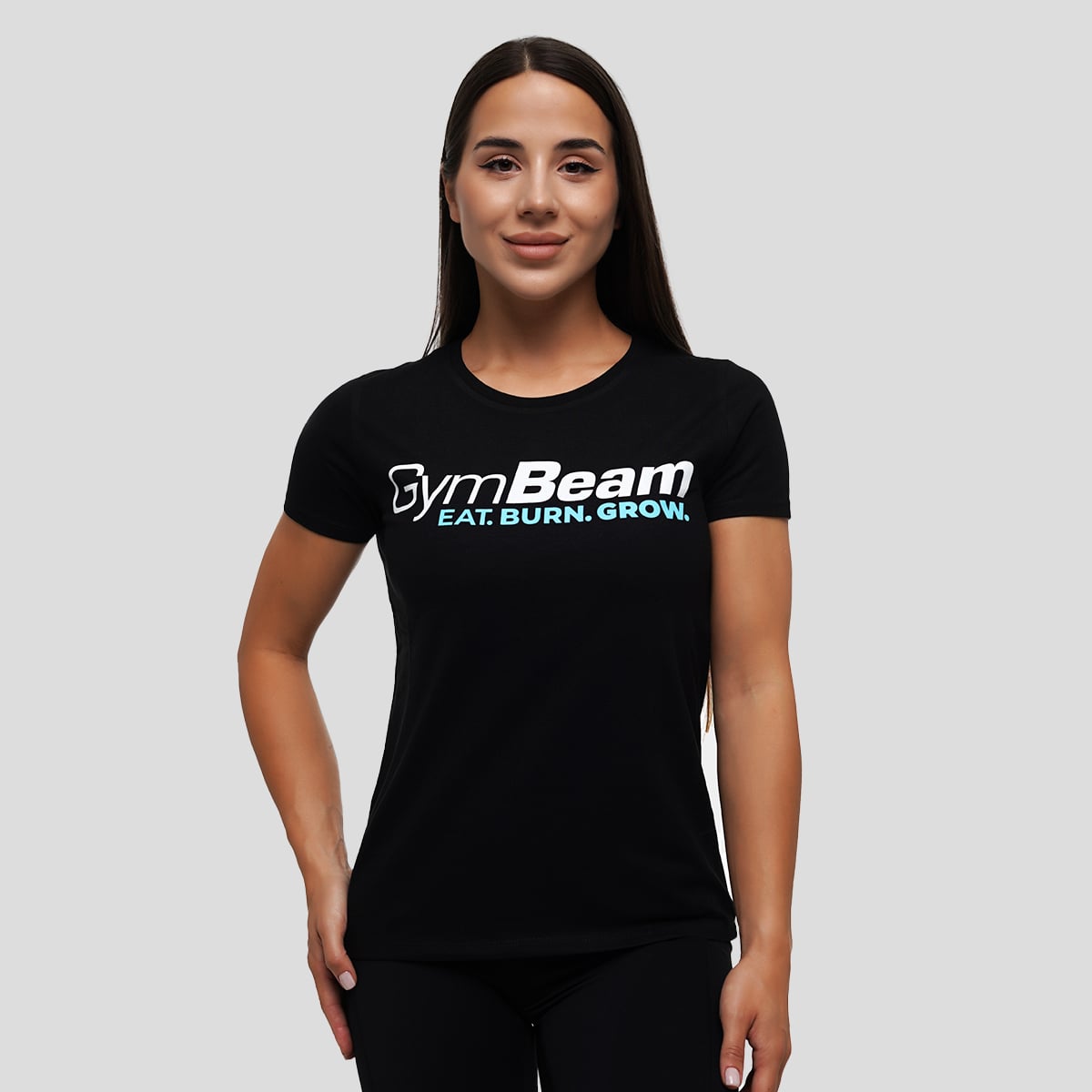 Women‘s Grow T-shirt Black - GymBeam