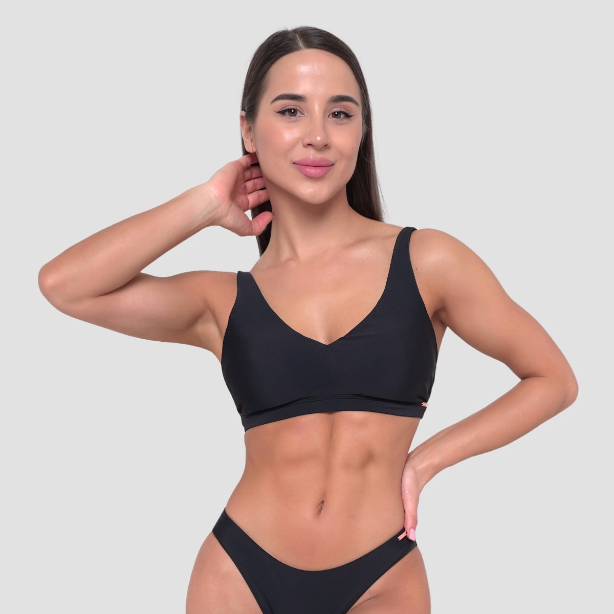 Γυναικείο αθλητικό Bikini Top Black - GymBeam