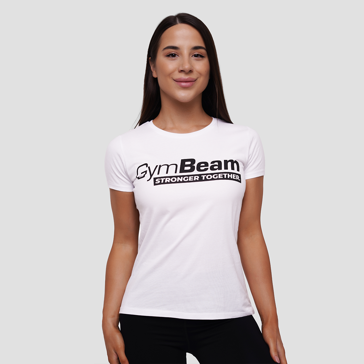 Women‘s Stronger Together T-shirt White - GymBeam