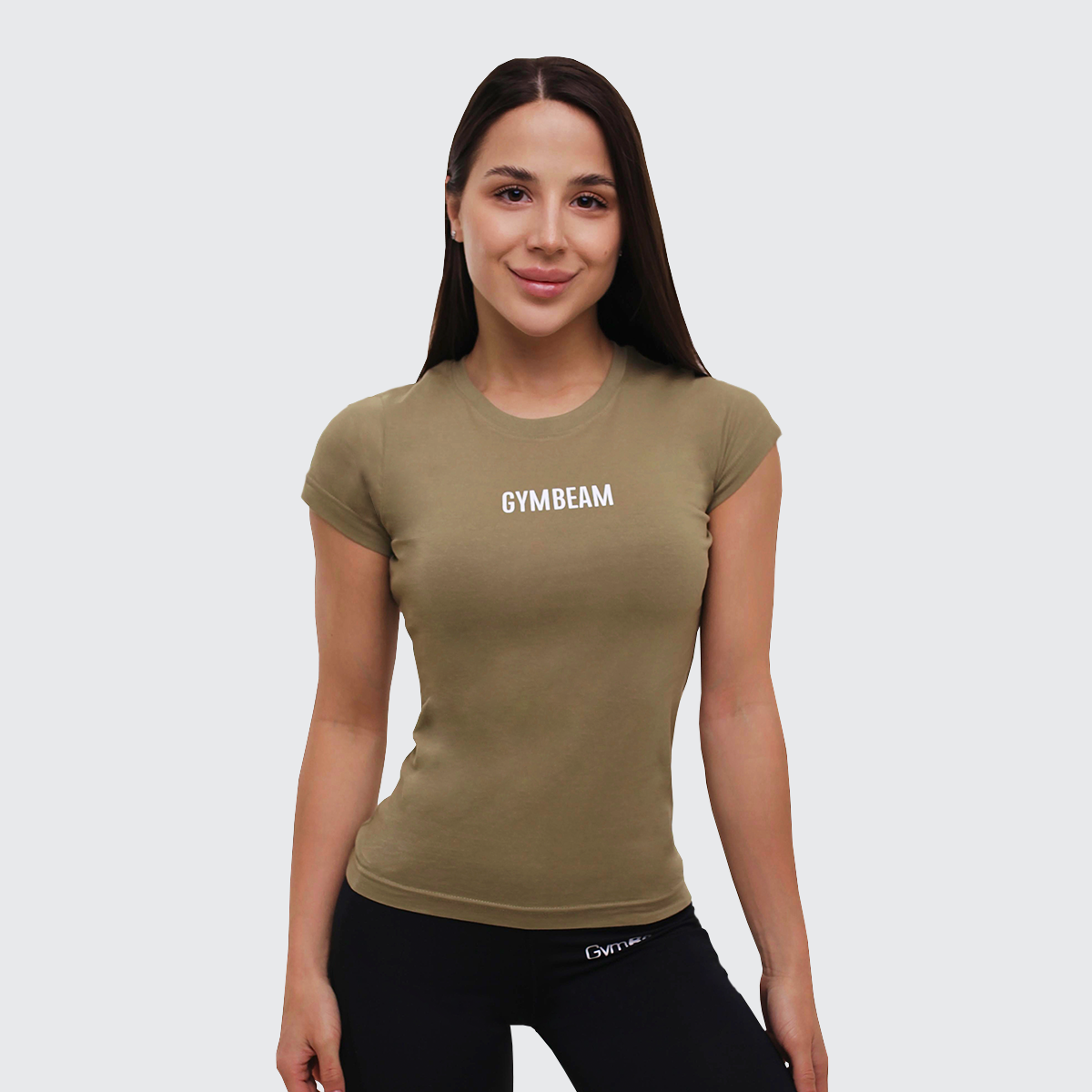 Γυναικείο T-shirt FIT Olive - GymBeam