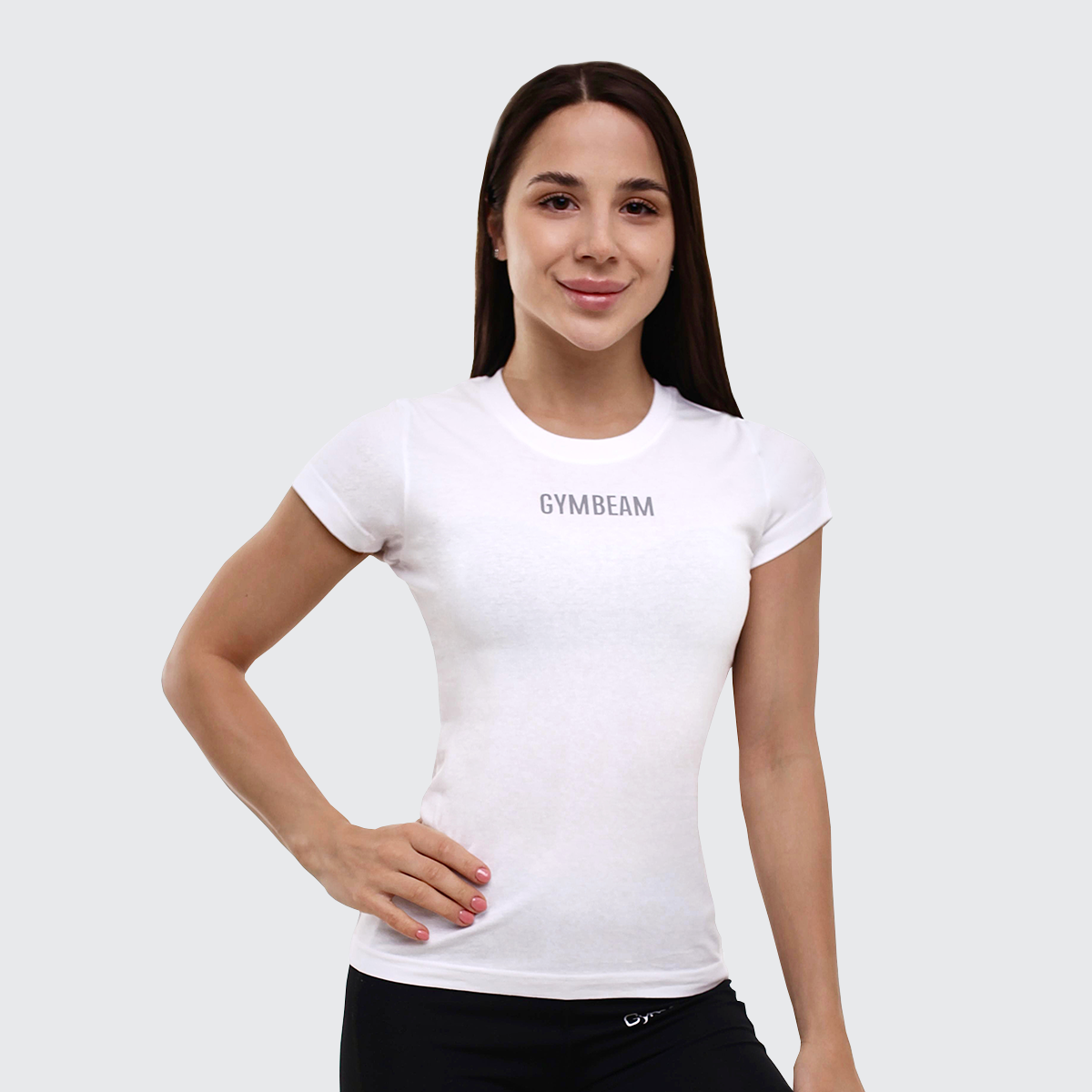 Γυναικείο T-shirt FIT White - GymBeam