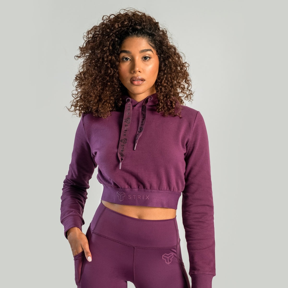 Γυναικείο Cropped Essential Plum - STRIX