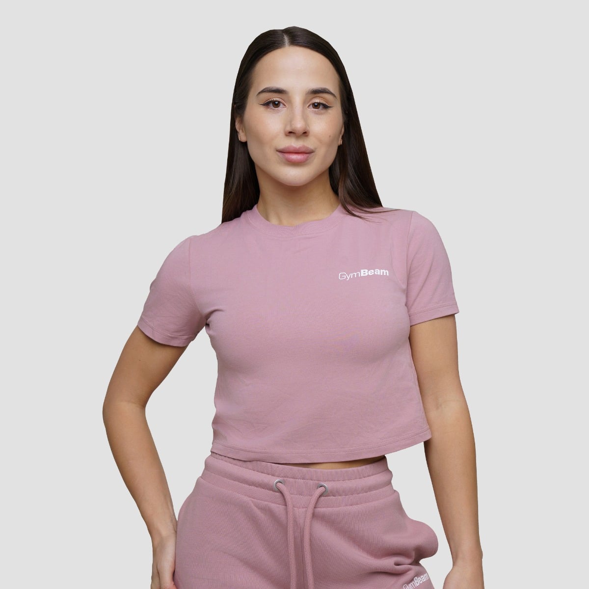 Γυναικείο Agile Cropped T-Shirt Woodrose - GymBeam