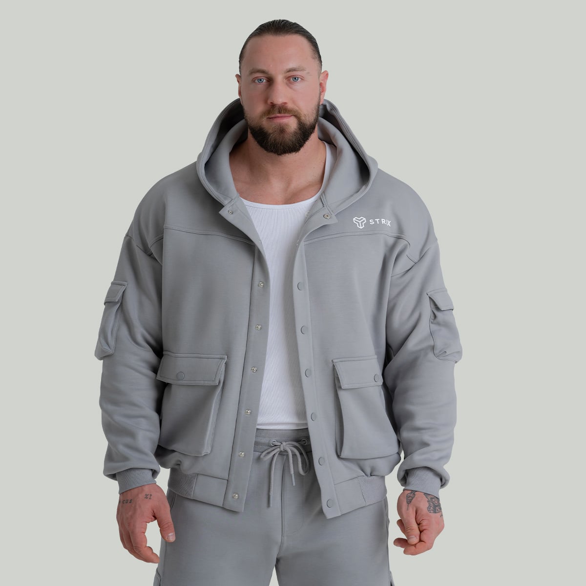 SS25 Relaxed Jacket Smoke - STRIX