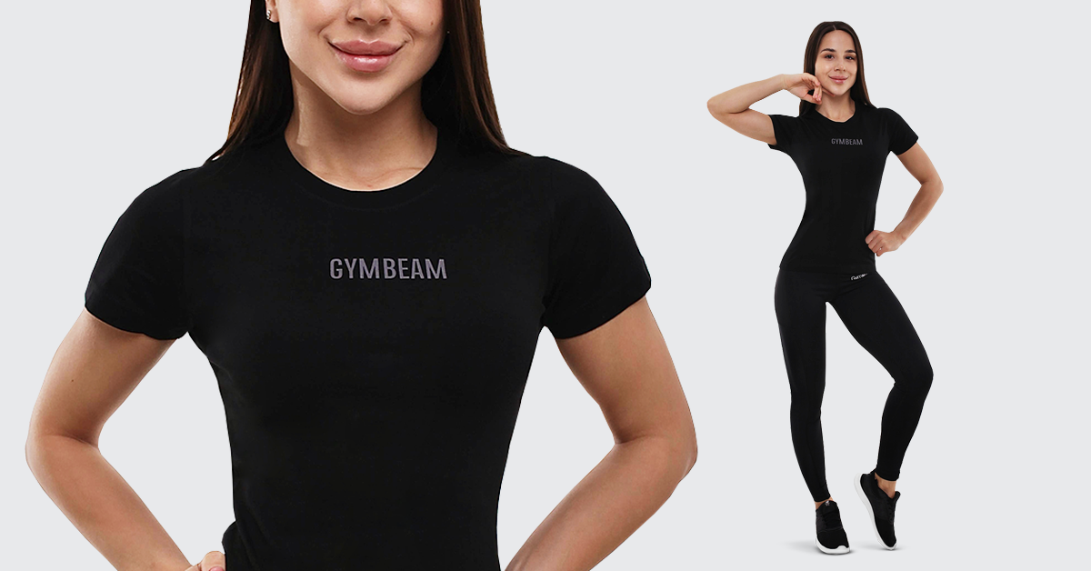Γυναικεία Μπλούζα FIT Black - GymBeam